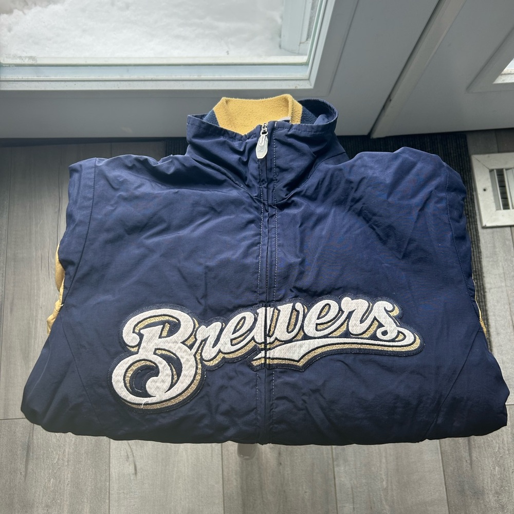 Majestic Youth MLB Milwaukee Brewers Jacket
